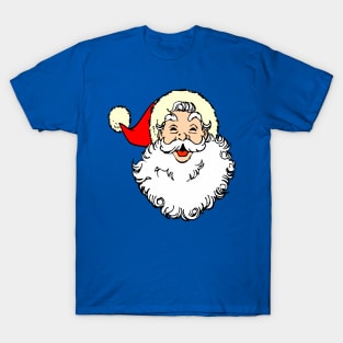 Merry Christmas Old Santa Face T-Shirt